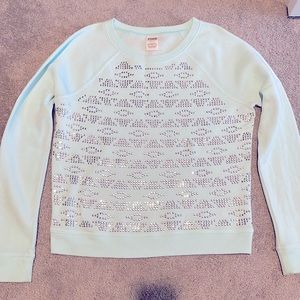 Pink gemstone sweat shirt